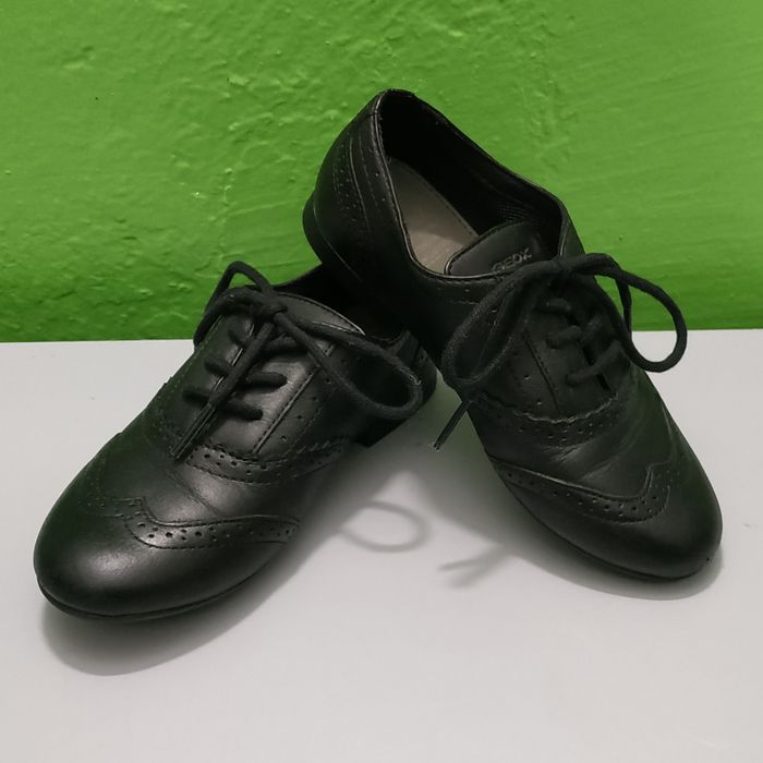 Туфли кожаные дышащие GEOX черевики для мальчика