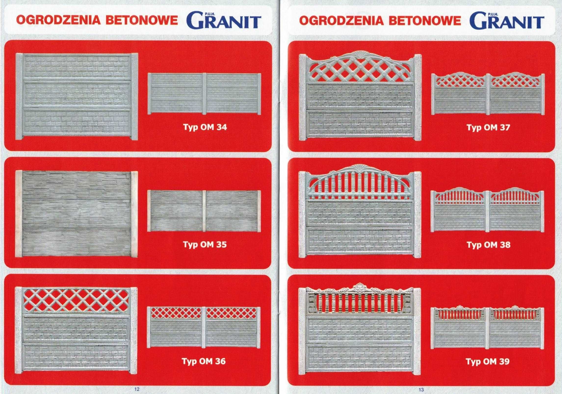 formy do ogrodzeń betonowych