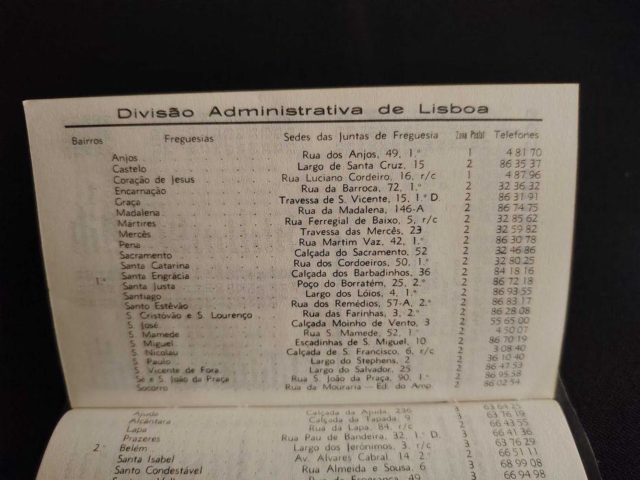 Agenda de bolso 1976