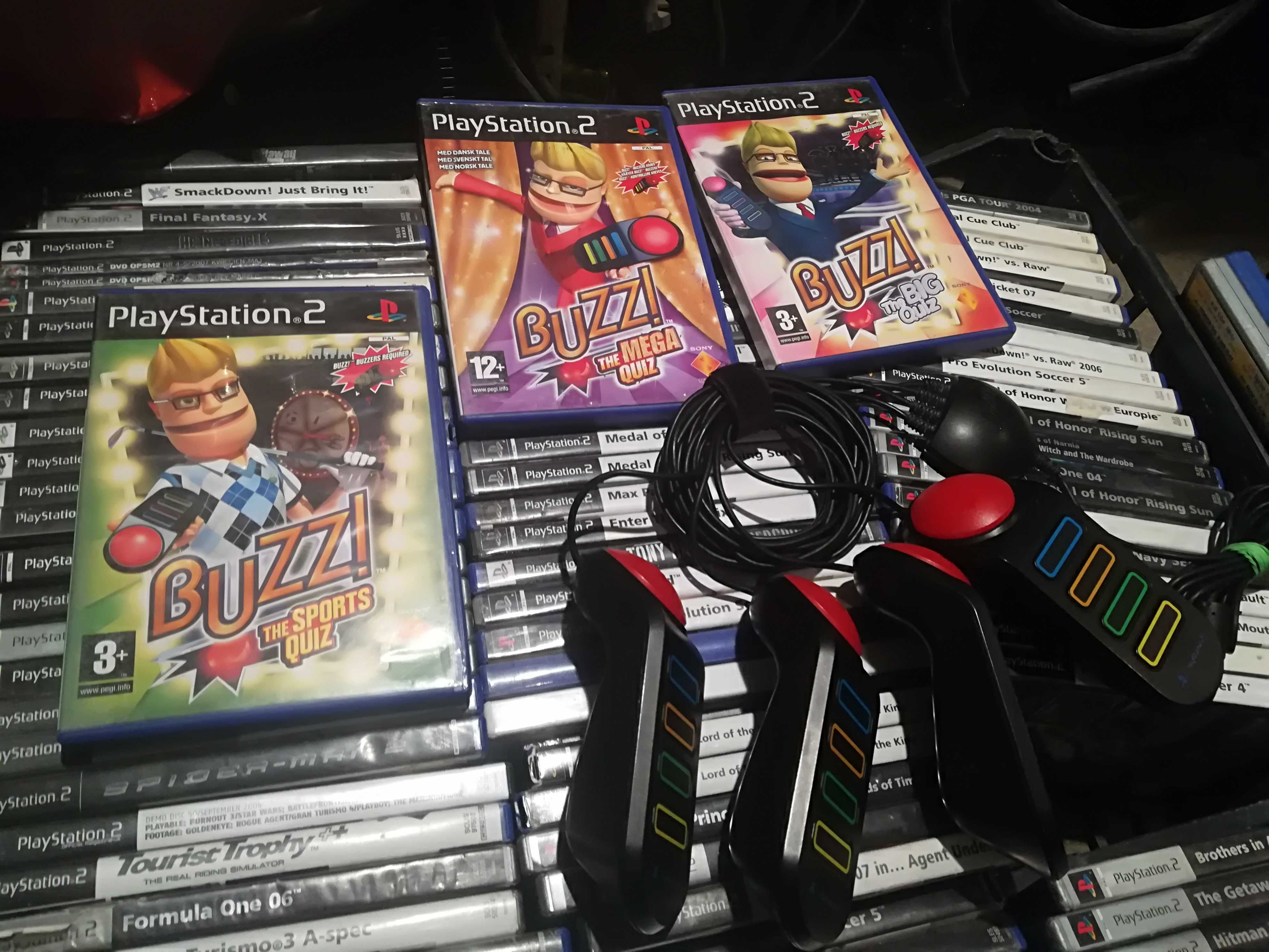 Mikrofony singstar z grą Eye Toy PS2 Buzzy Playstation 2 Mata Pad