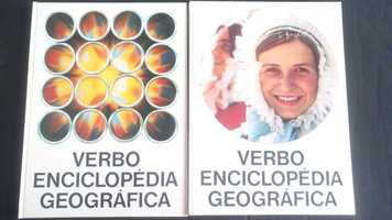 Conjunto 3 volumes livros Verbo Enciclopédia Geográfica