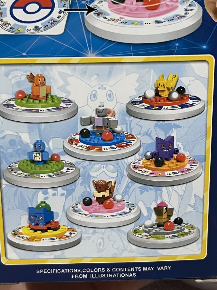 Klocki Pockemon gra figurki ludziki pikachu pokemon