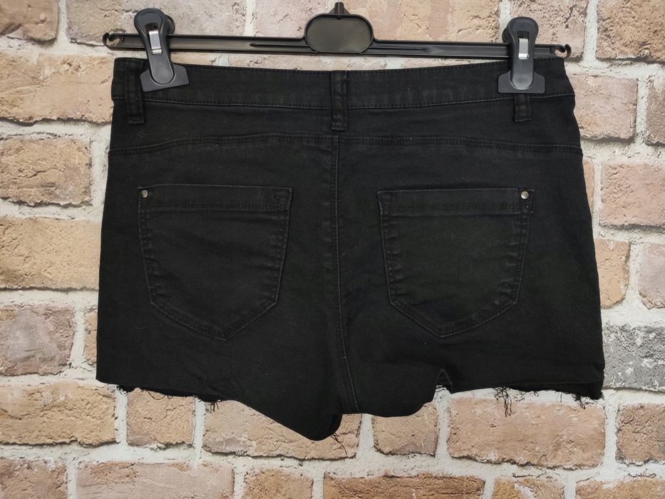 C&a fajne jeansowe czarne krótkie spodenki rozm 36