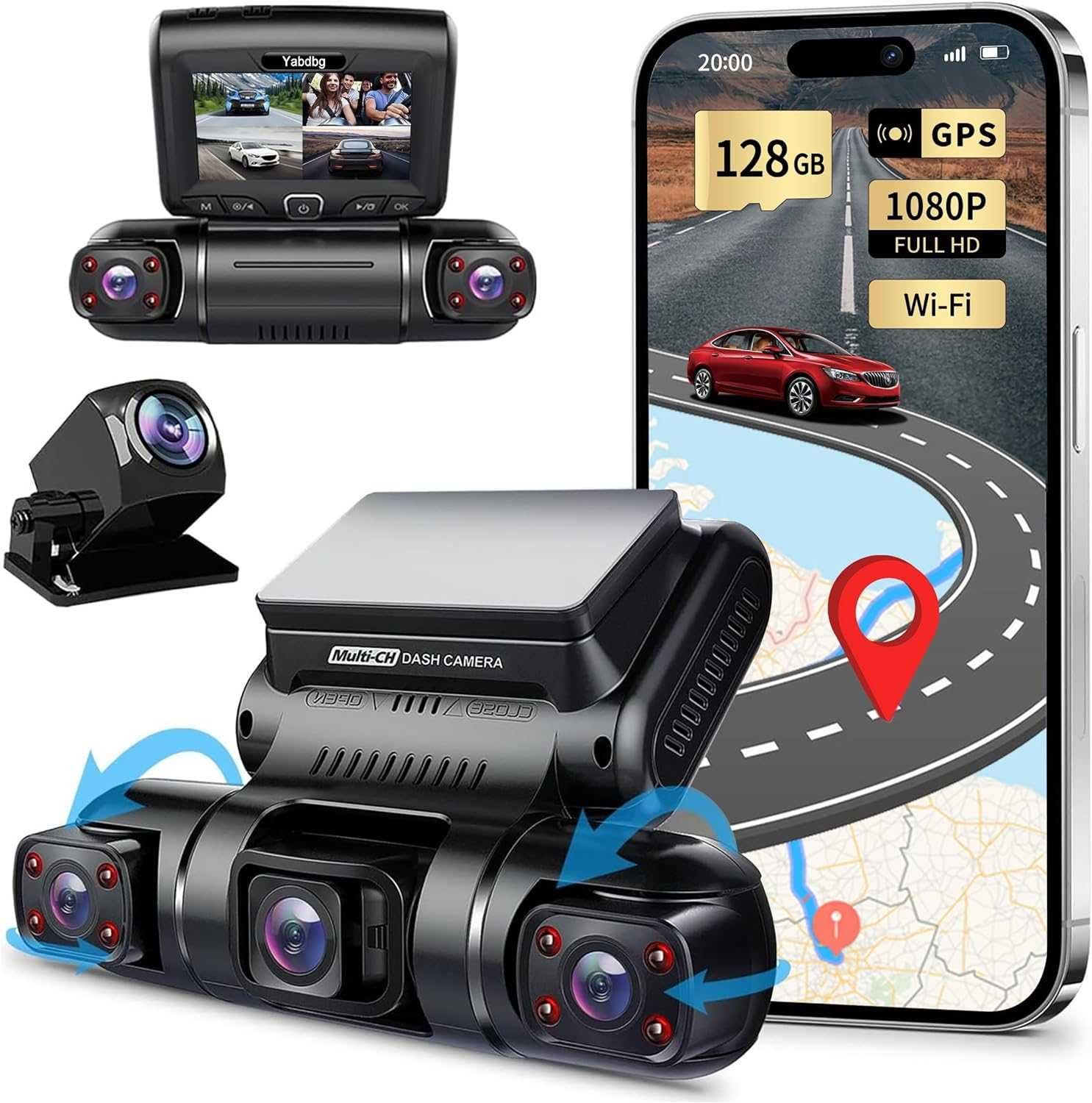 Camera 4 em 1 p/ carro Multi Dash (nova)