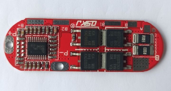 БМС контроллер заряда/разряда BMS 3S, 4S, 5S / 25A для Li-ion аккум.