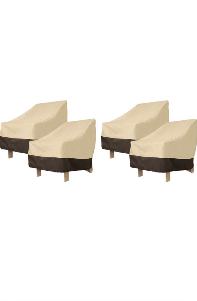 Dwa pokorowce na krzesla zewnętrzne