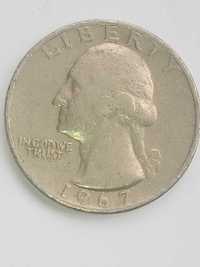 монета Quarter dollar LIBERTY 1967 та 1994