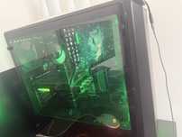 Zestaw do gier monitor+pc+myszka + sluchawki +klawiatura i fotel