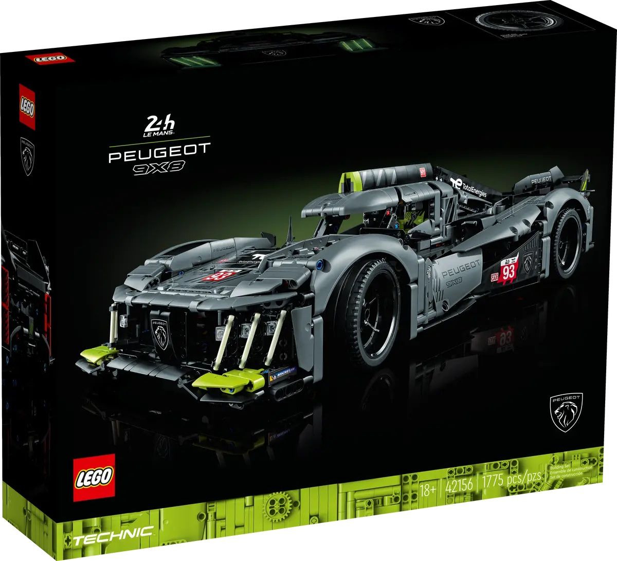 LEGO Technic 42156 PEUGEOT 9X8 24H Le Mans Hybrid Hypercar