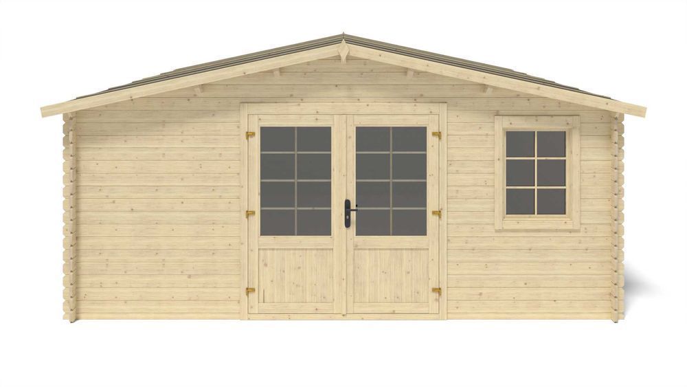 Drewniany domek ogrodowy altanka 5x5 m 25m2 DOM591
