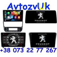 Магнитола PEUGEOT 408 Peugeot 407 Пежо 406 GPS 2 дин CarPlay Android