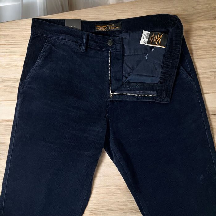 Штани чоловічі Мікровельвет / MONTANA HAMBURG ORIGINAL/ Темно - Синій