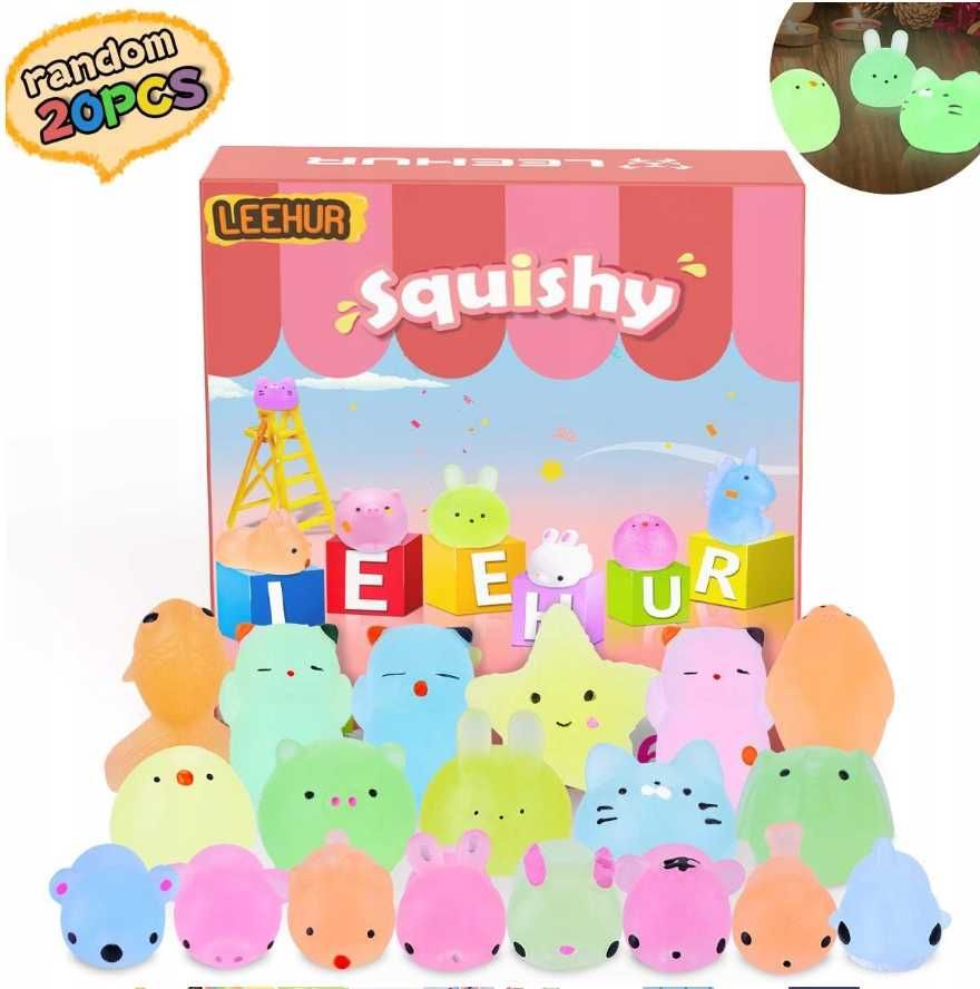 Gniotki Antystresowe 20 sztuk MOCHI SQIUSHY TOYS