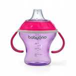 BabyOno kubek niekapek z miękkim ustnikiem 180 ml | Różowy