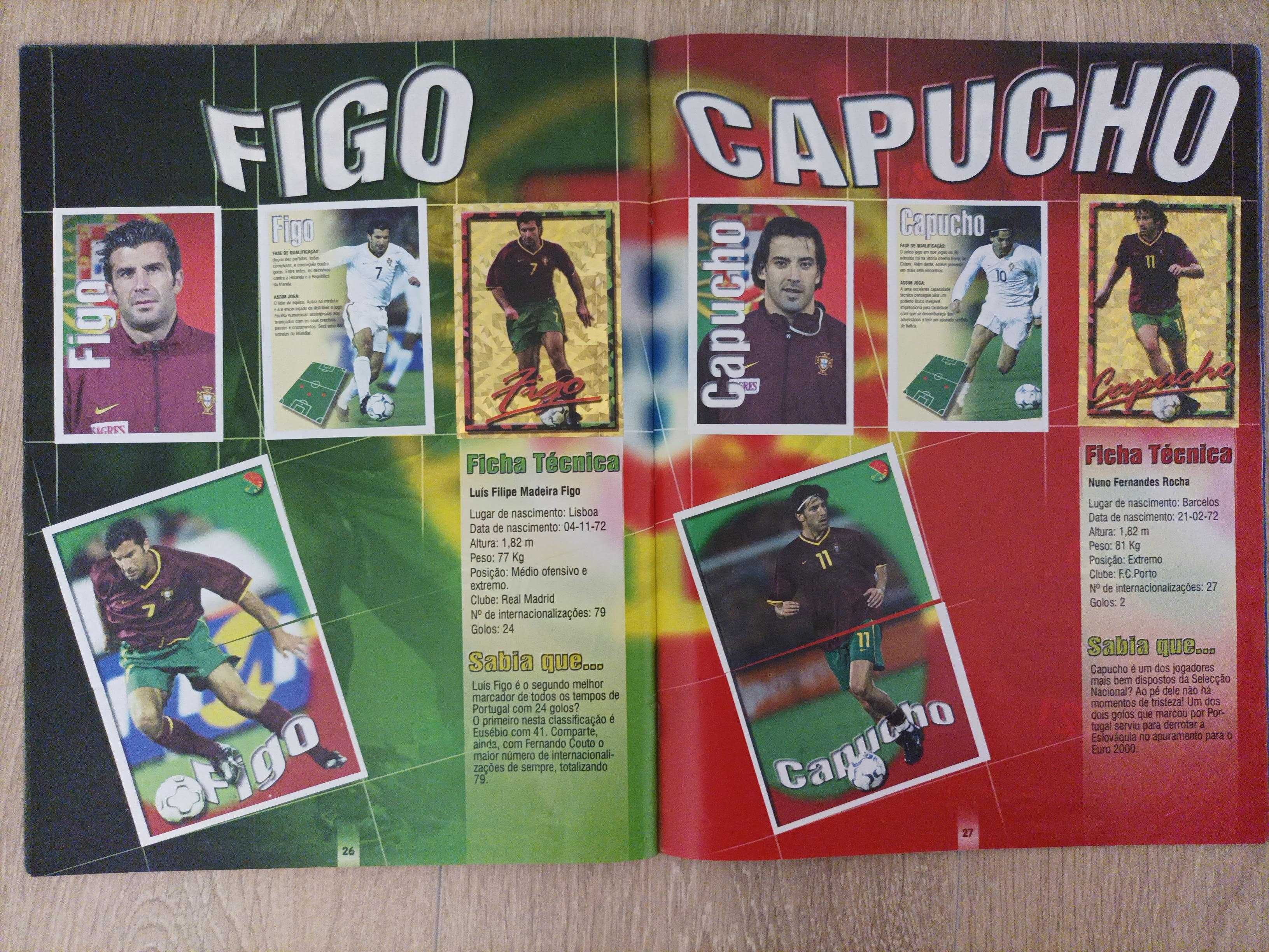 Caderneta completa cromos Força Portugal Panini