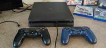 Vendo ou troco PS4 com volante e 5 jogos