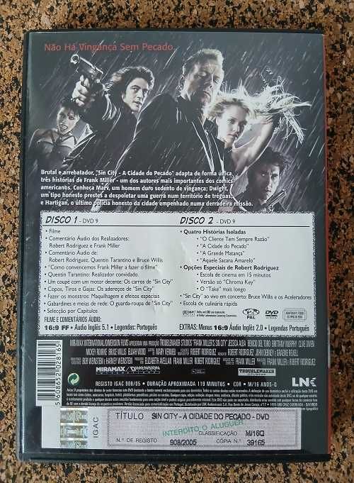 DVD - Sin City: A Cidade do Pecado (edição especial)