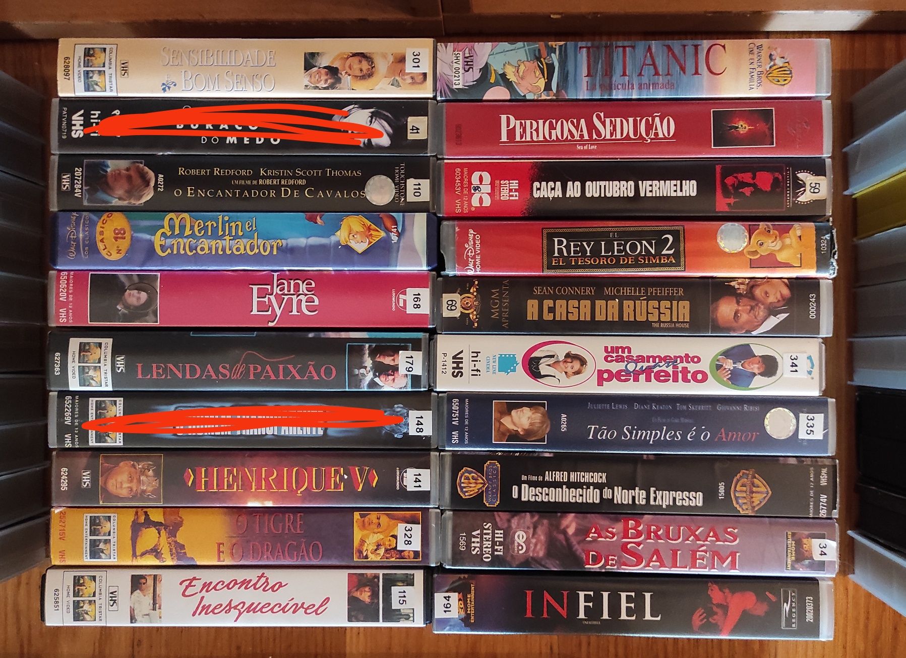 VHS vários para venda Lote 1