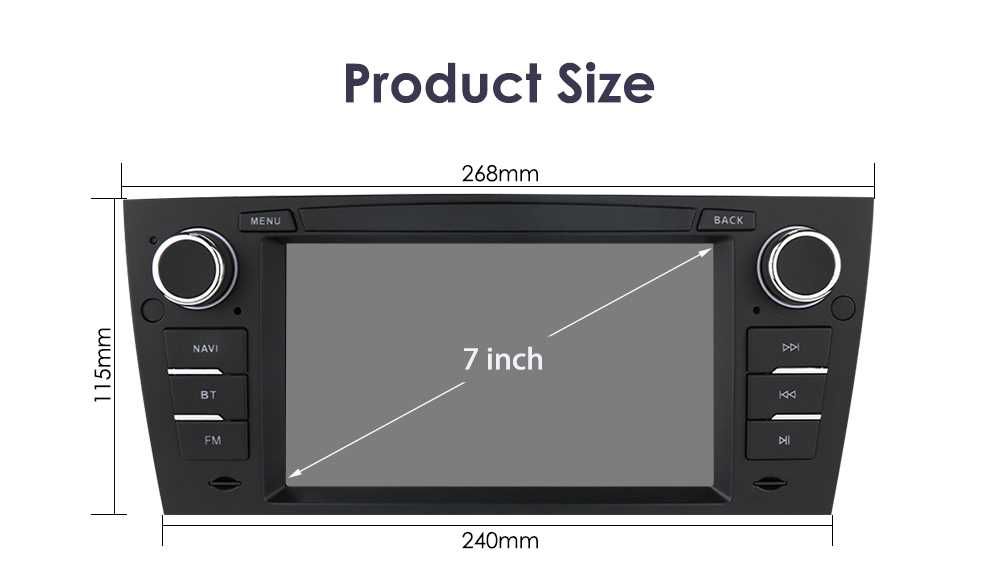 Radio RDS DAB+ CarPlay Android GPS WiFi MP3 MP4 BMW 3 E90 E91 E92 E93