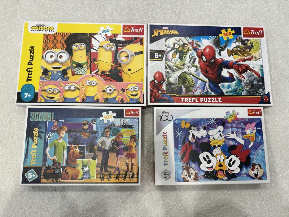 Пазлы детские Trefl на 200 и 100 деталей