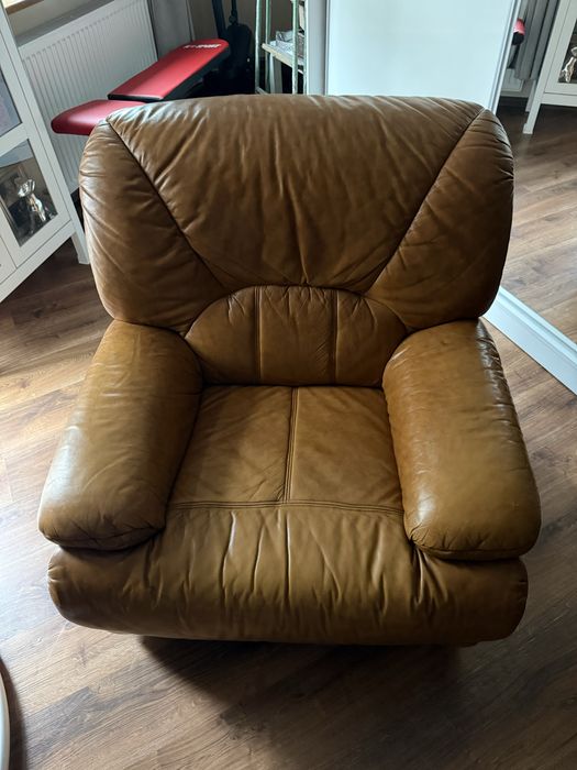 Fotel skóra prawdziwa