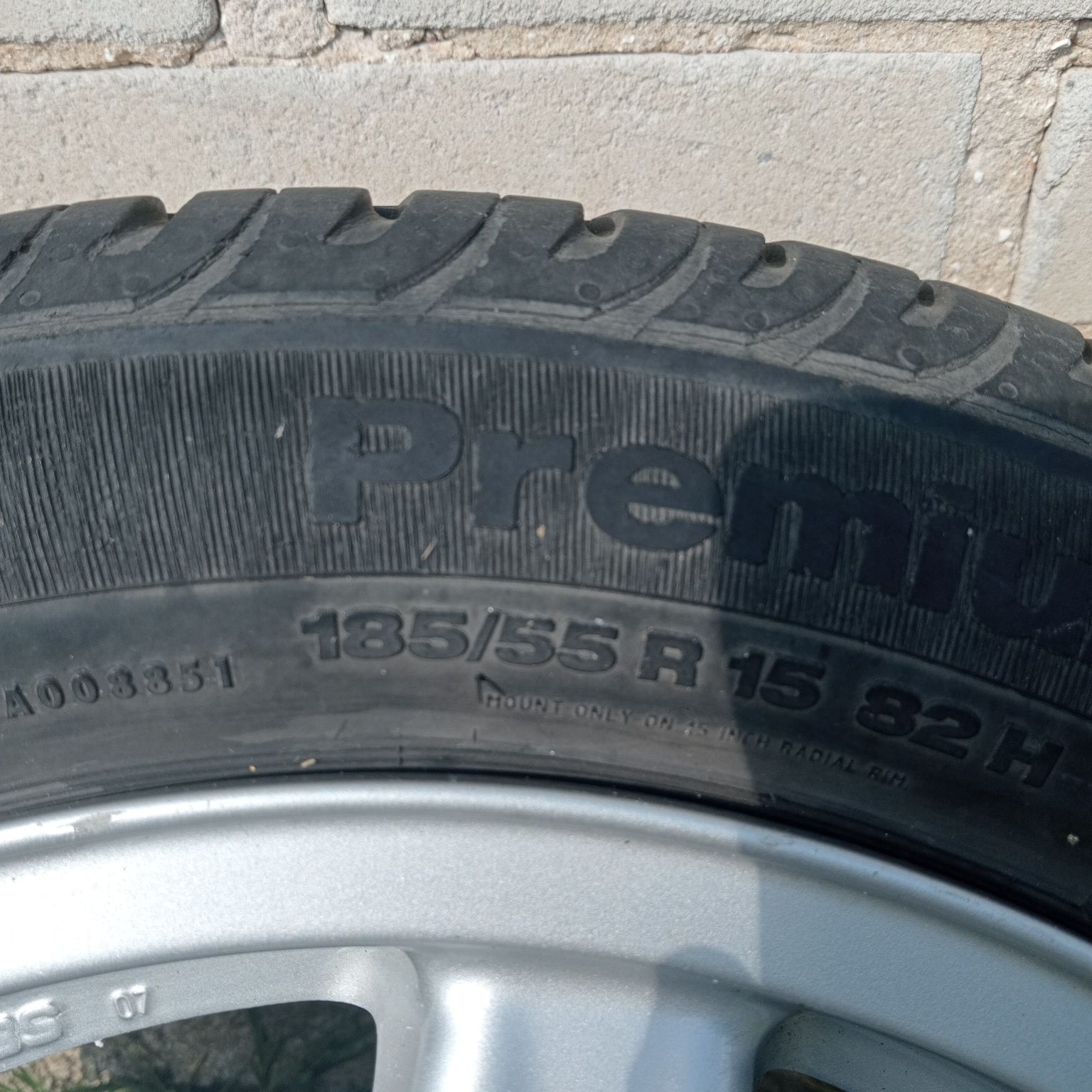 Alufelgi 15 ,razem z letnimi oponami