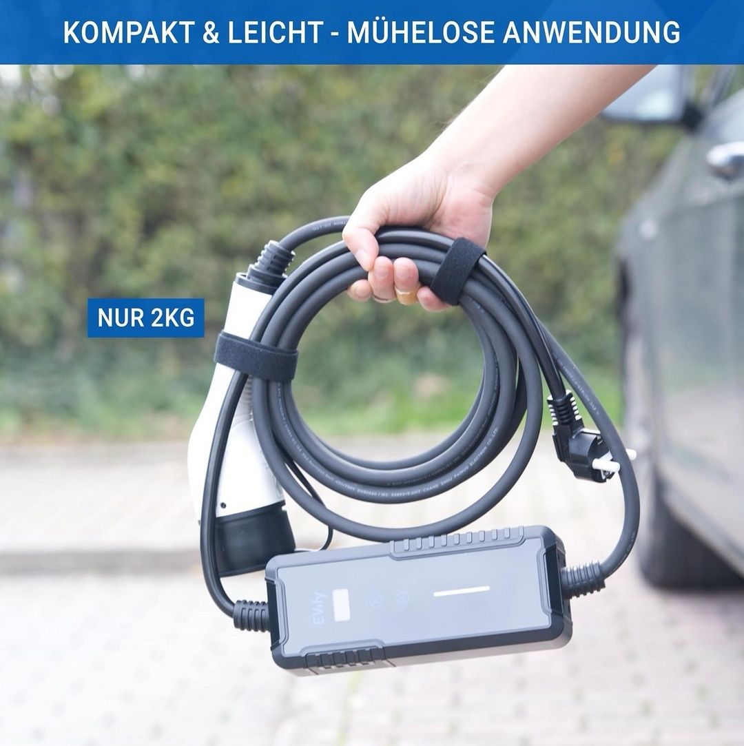 Ładowarka EVify 3,7kW 16A 10m | Typ 2 | Nowa z etui