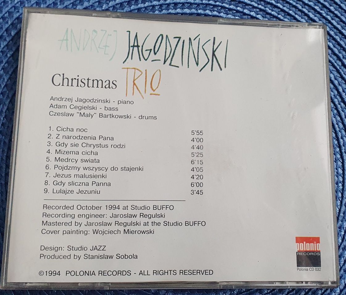 Andrzej Jagodziński Trio Christmas Kolędy CD