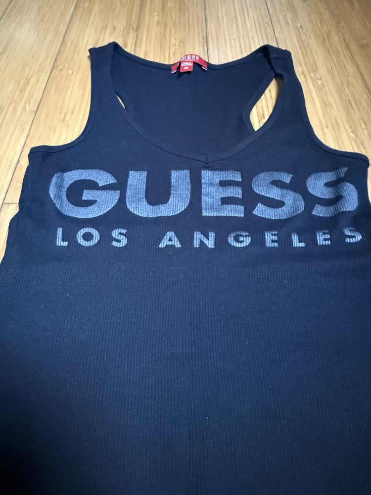 Guess czarna bokserka top damska koszulka