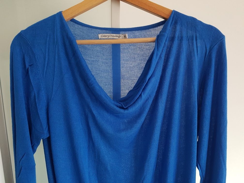 Cienki sweterek Carry sweter niebieski rozm. XL