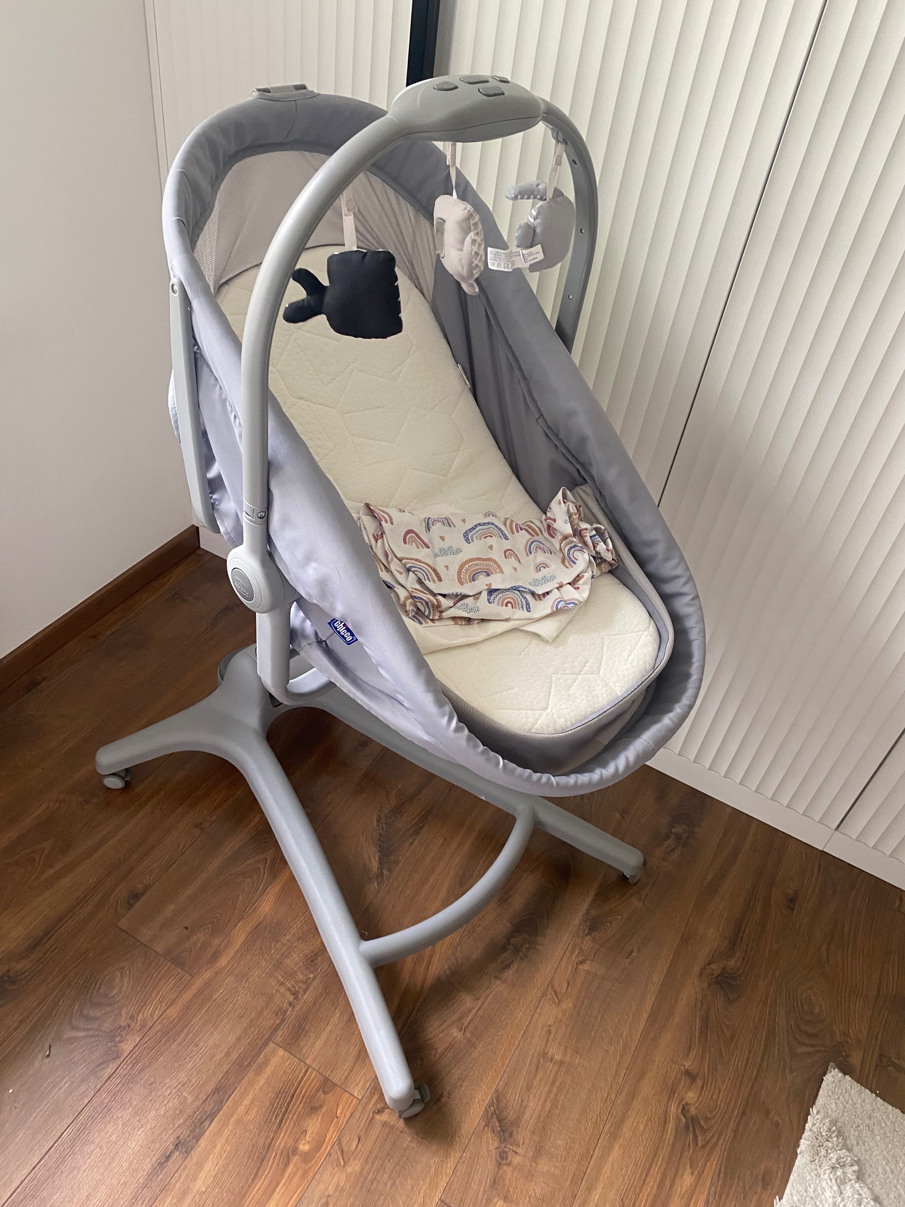 Dostawka łóżeczko krzesełko Chicco baby hug 4w1 air siwy