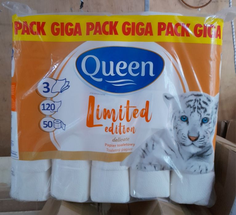 Papier toaletowy giga pack 4x 50 rolek = 200 rolek 3 warstwowy 120 lis