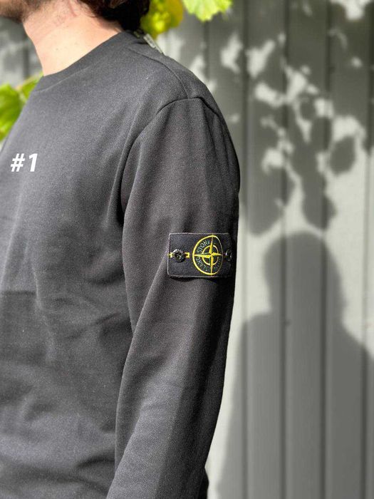 Зип Кофта Стон Айленд Черная - Свитшот Stone Island Чорний