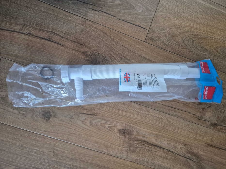 Syfon harmonijkowy z przyłączem pralki zmywarki 1000mm 1 1/4 32mm