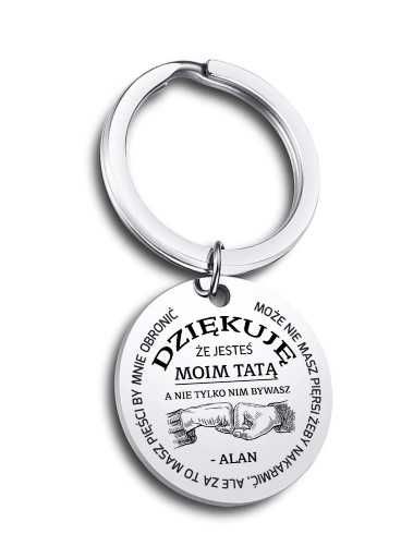 Breloczek do kluczy Z GRAWEREM dla TATY