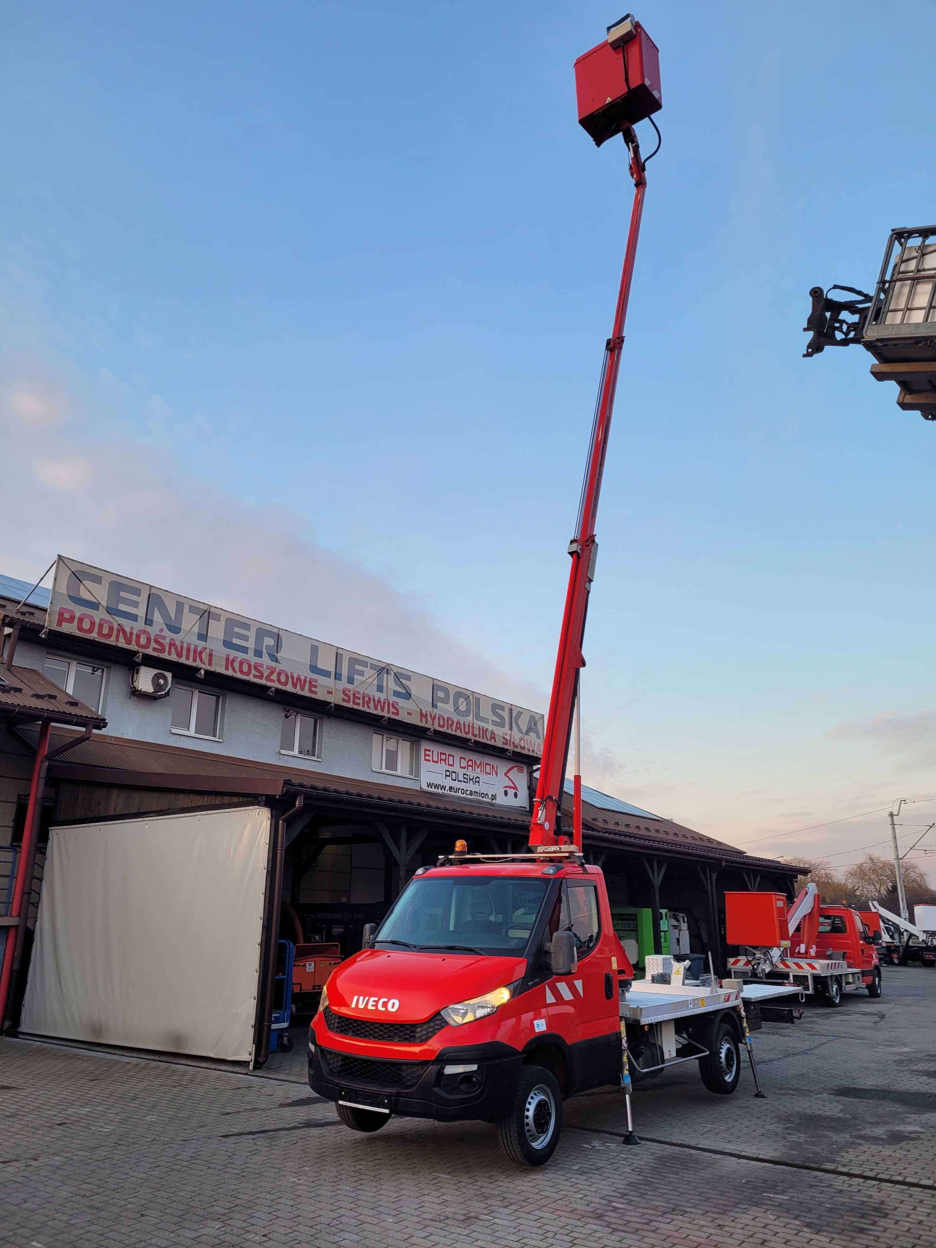 koszowy/teleskopowy/podnośnik/16m/zwyżka/multitel/iveco/gsr/169/tr/cmc