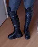 Nowe czarne buty glany damskie