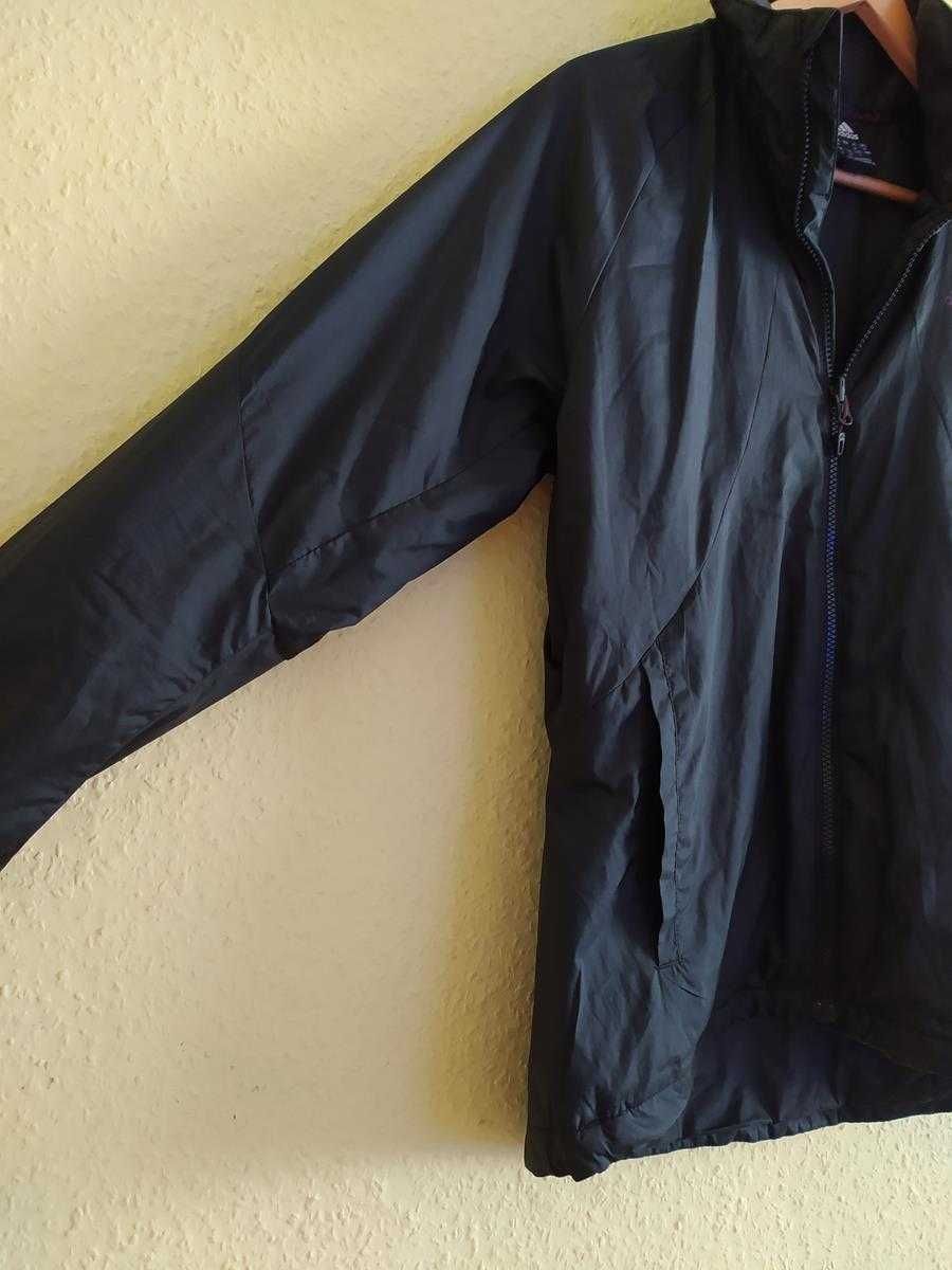 Świetna Kurtka damska czarna adidas sportowa klasyczna, kieszenie bez