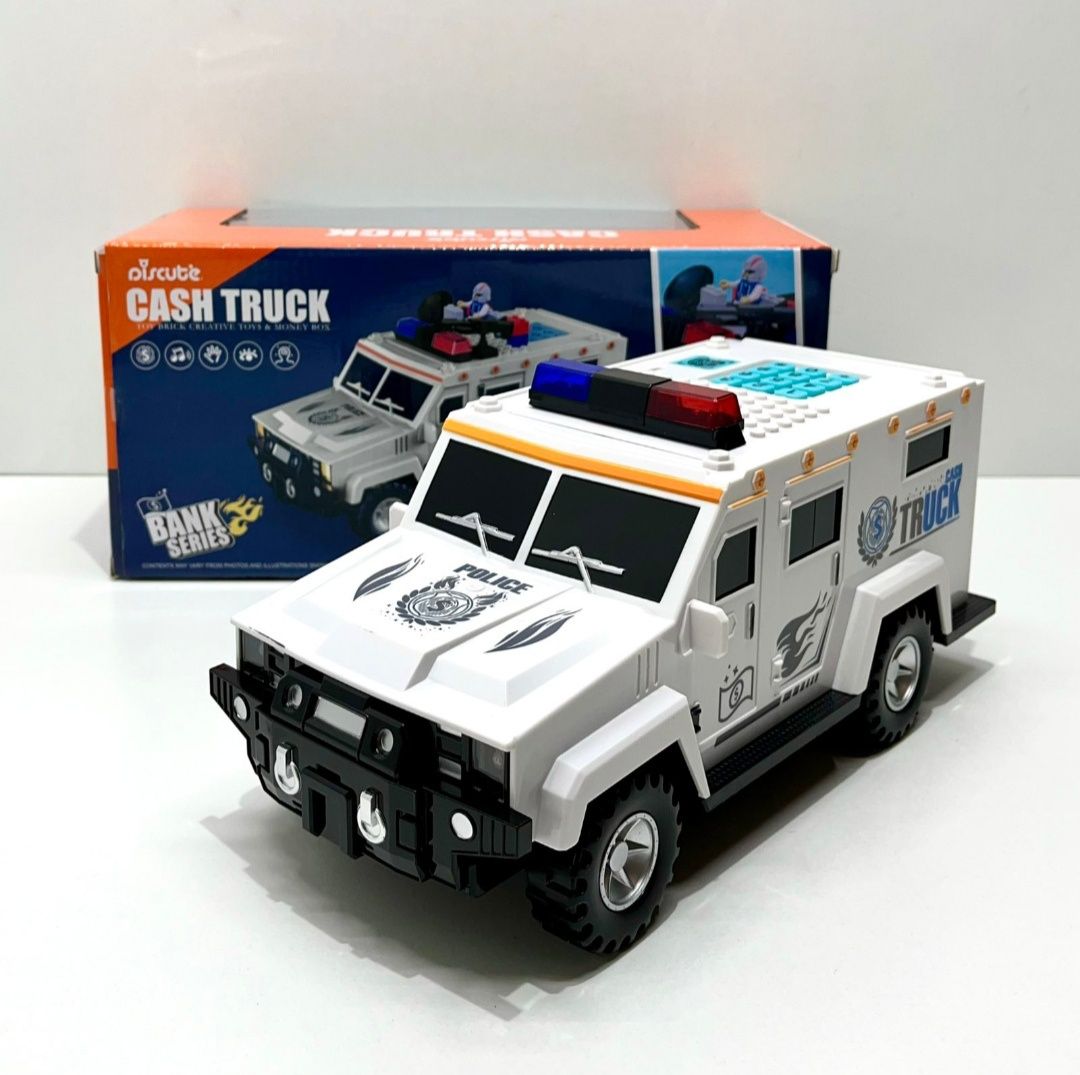 Дитячий сейф-копилка з кодом і відбитком пальця Cash Truck