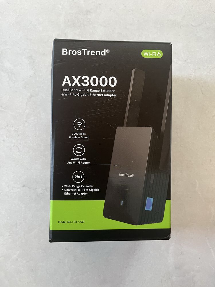 Wzmacniacz sygnału wi-fi Brostrend AX3000 nowy