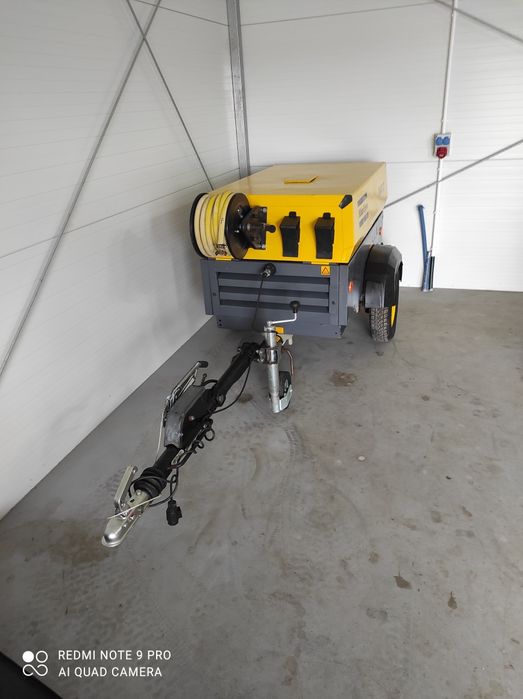 Sprężarka kompresor Atlas Copco xas 37 47 śrubowa silnik Kubota D905