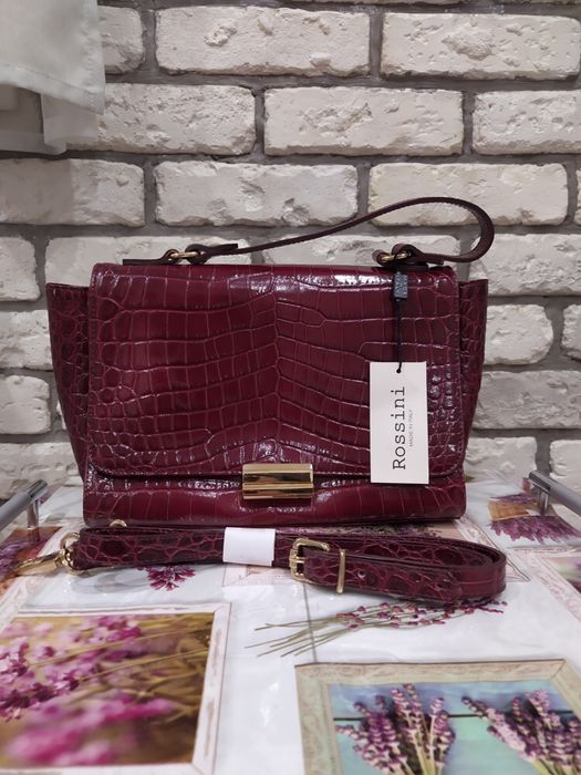 Шкіряна сумка Rossini 100% genuine leather