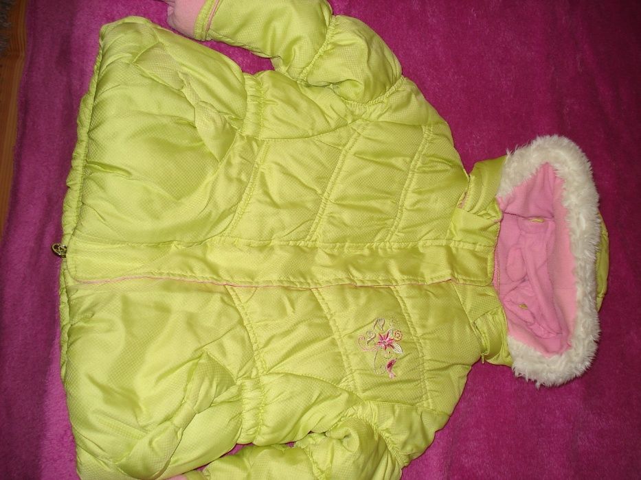 Продам куртку для дівчинки холодна осінь весна еврозима 110рост