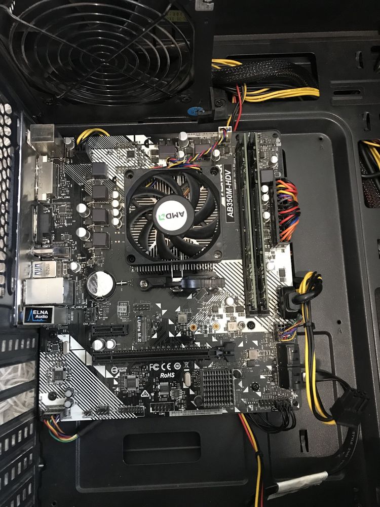 Пк системный блок Amd ab350m ryzen Am4