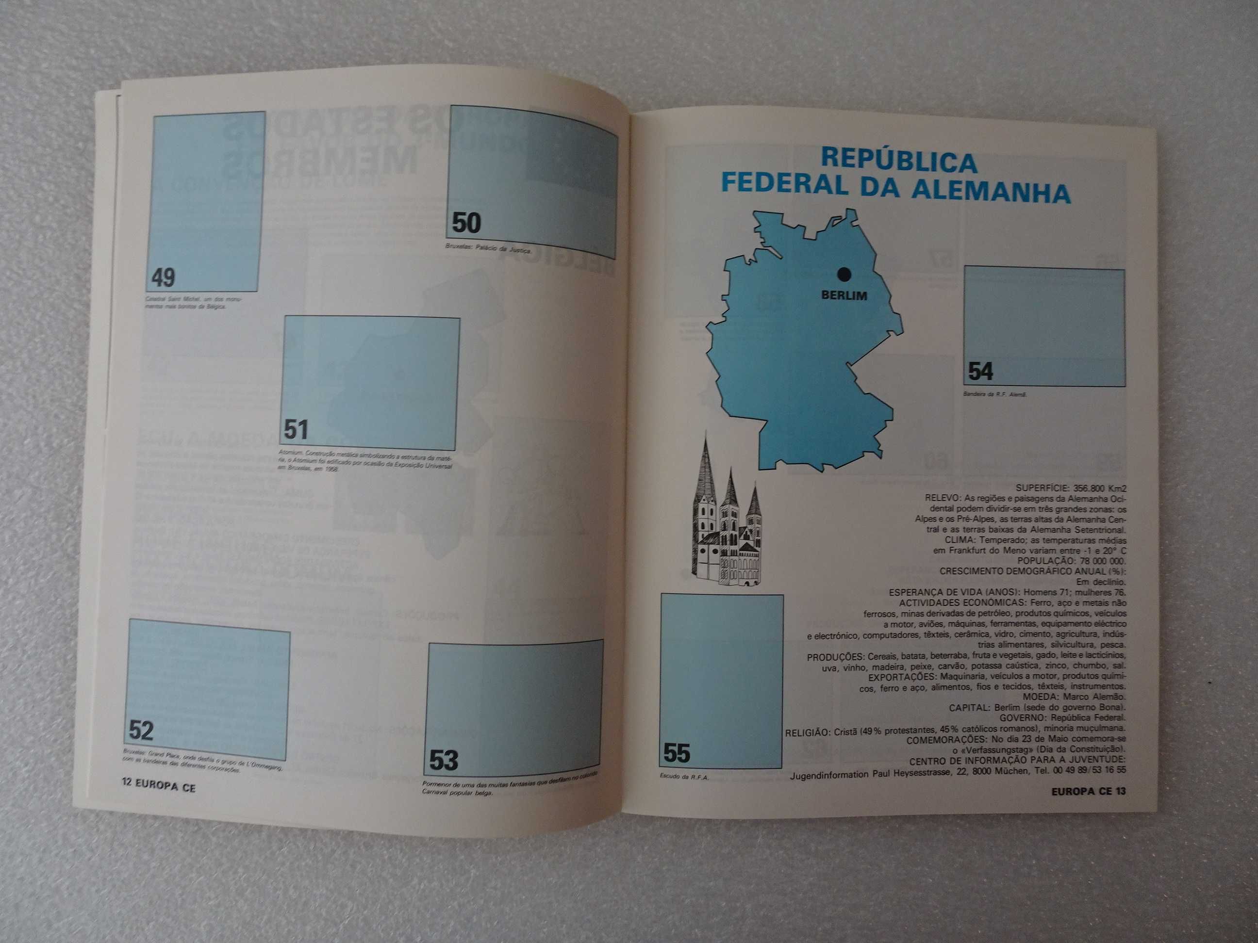 Caderneta de cromos vazia Europa CE