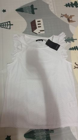 Nowa elegancka biała bluzka plumetti Reserved 38 M damska