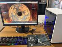 Komputer Gamingowy Ryzen 5 Rx580 8gb Nitro Se ram 16gb Monitor 24