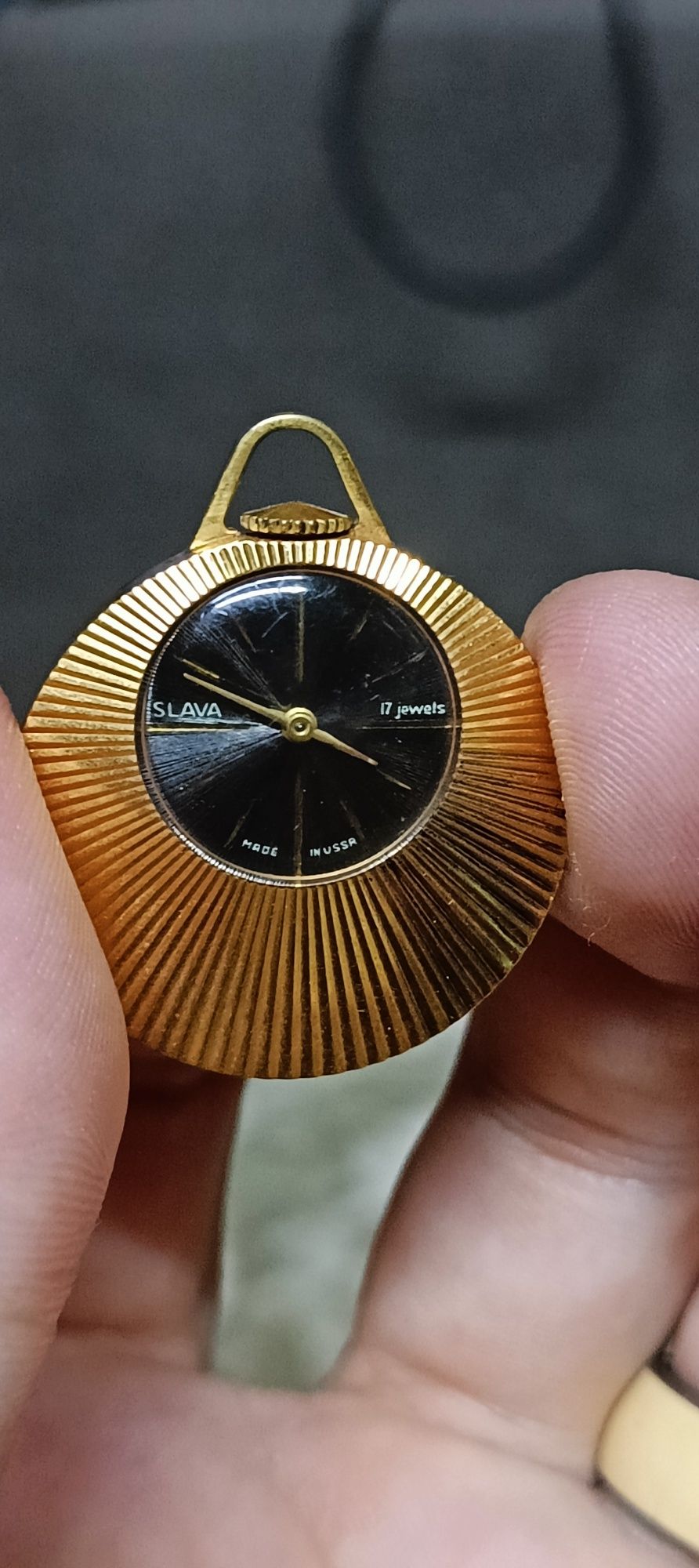 Механічні вінтажні Часи SLAVA jewels кулон проба АУ-6