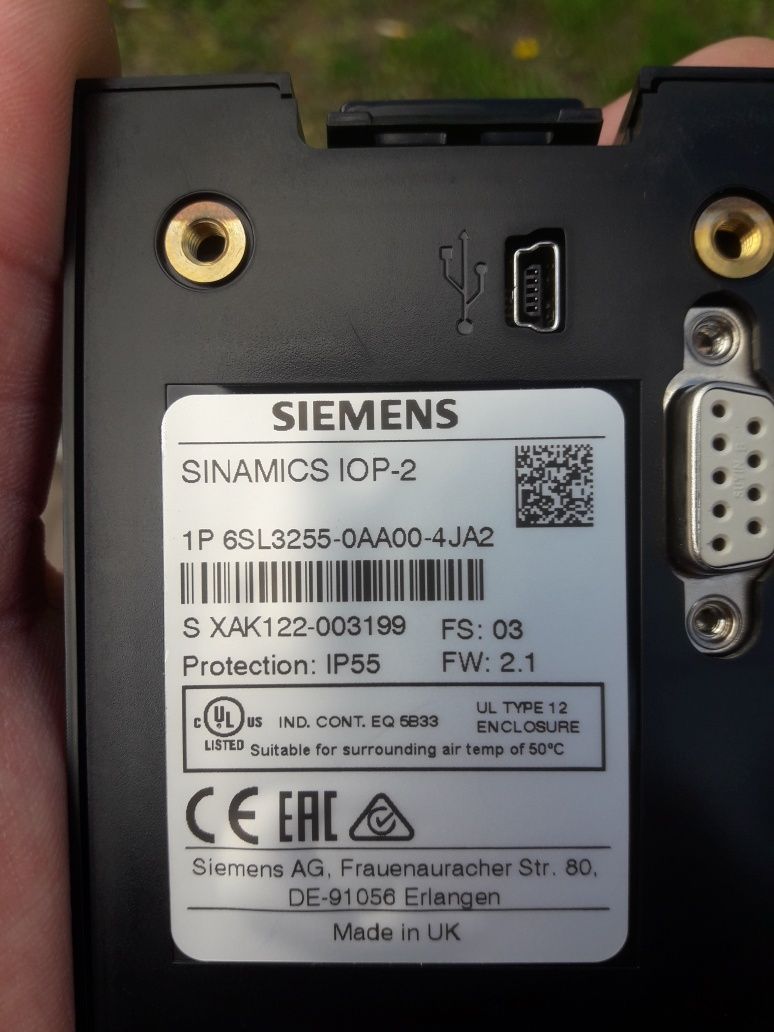 Moduł falownika Siemens Panel sterujący 6SL3255-0AA00-4JA2