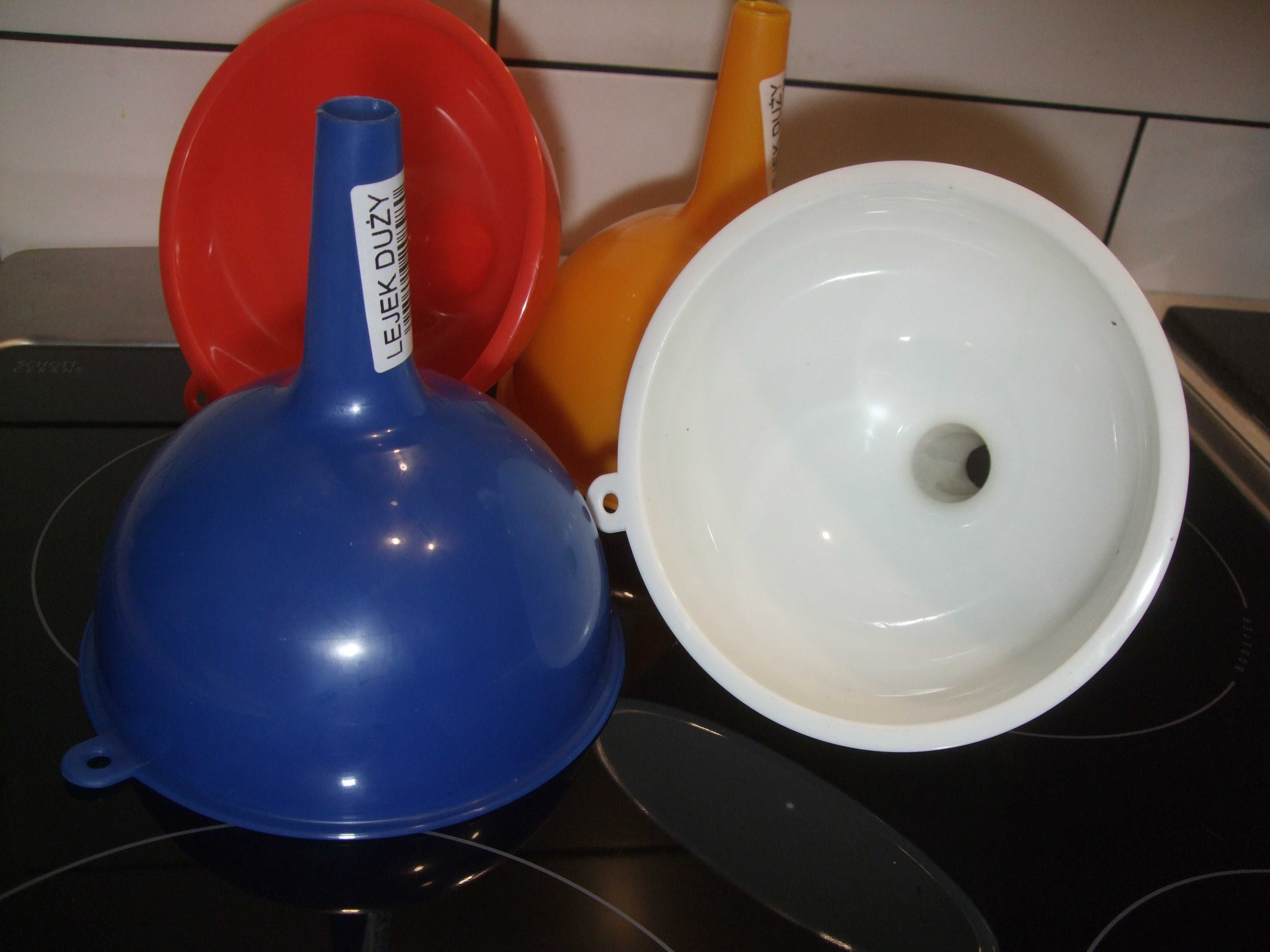 DUŻY LEJEK 16 cm UNIWERSALNY Plastikowy Kuchenny SOLIDNY Gruby XXL